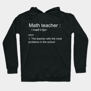 funny math teacher definition Hoodie